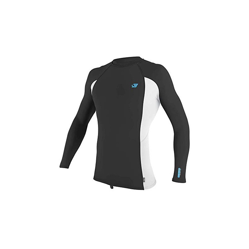 O'Neill Rash Guard Men's Premium Skins L/S Raven/White/Raven XL, Raven