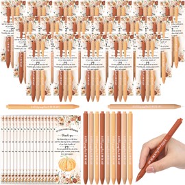 Watersay 36 Sets Little Pumpkin Baby Shower Favors 108 Pcs Fall Baby Ballpoint Pens 36 a Little Pumpkin Is on the Way Thank You Cards 36 Opp Gift Bags for Autumn Guest Gender Reveal Party