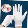 CIYODO 10 Pairs Thickened White Cotton Gloves Xl Protective Gloves