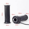 TDR E-Bike Twist Throttle 24V-72V Compatible, Black Rubber & ABS