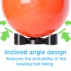 Bowling Ball Rotating Cup with Anti-Roll Off Design and Nylon
