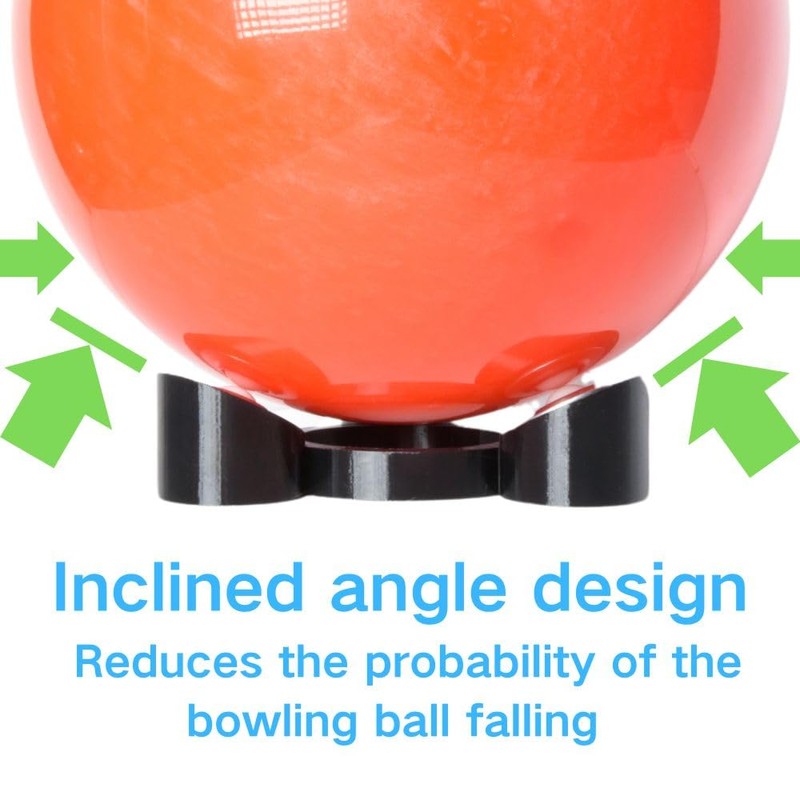 Bowling Ball Rotating Cup with Anti-Roll Off Design and Nylon
