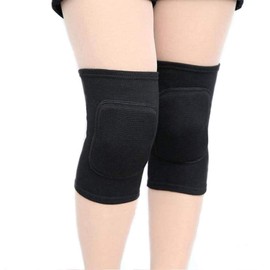 Knee Pads, 1 Pair Black Knee Pads with Thick, Breathable Sponge, Non-Slip Knee Pads, Knee Pads for Dance, Cleaning, Sports, Yoga