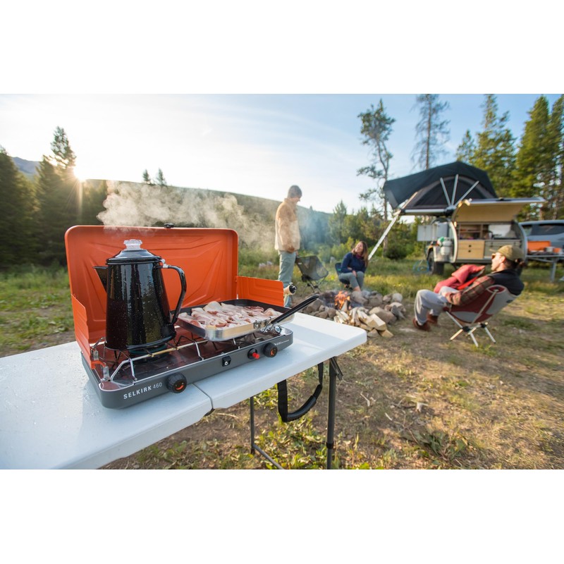 GSI Outdoors Mesa Enamelware 8-Cup Coffee Pot - Earl Grey