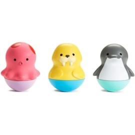 Munchkin Bath Bobbers 3-Pack Bath Toy: Octopus, Walrus & Dolphin Floating Baby Bathtub Toys for Imaginative Water Play. Early Development & Activity Toys for Babies and Toddlers. BPA Free Baby Toy.