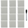 allcoupon 12 Pack Dry Erase Sticky Notes,Reusable Whiteboard Stickers for