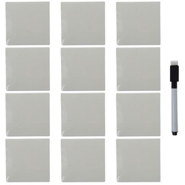 allcoupon 12 Pack Dry Erase Sticky Notes,Reusable Whiteboard Stickers for Lists, Reminders,Its Washable and Removable