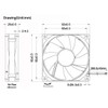 GDSTIME 2 Pack 92mm x 92mm x 25mm 12V Dual