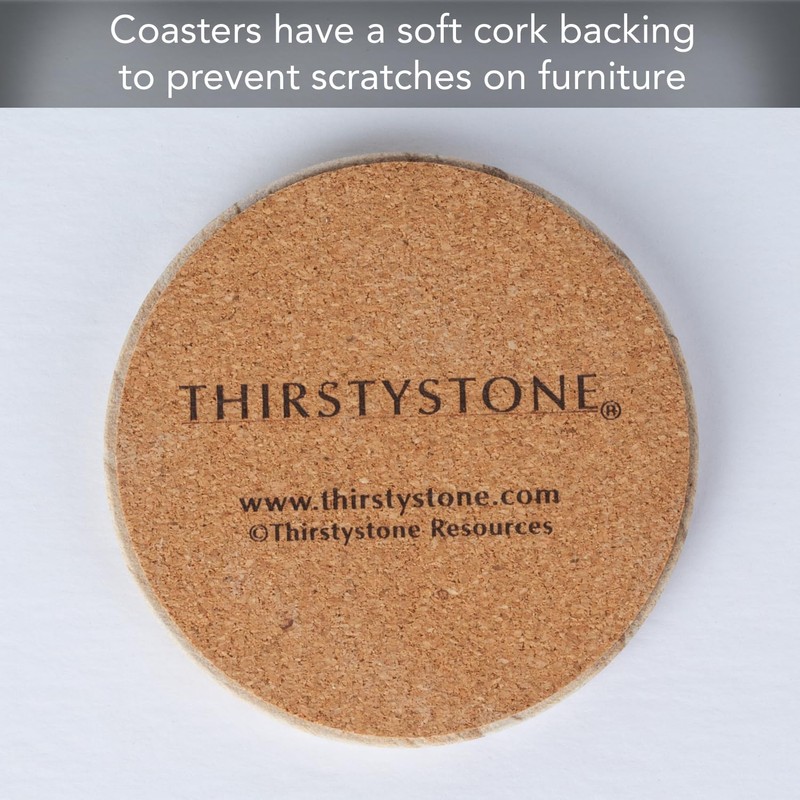 Thirstystone Brand - Desert Sand Coaster, Multicolor All Natural Sandstone