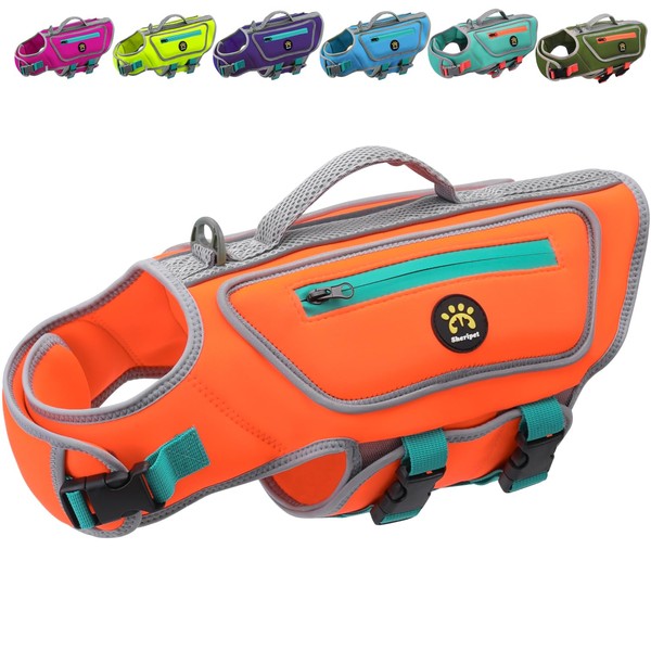 Sheripet Dog Life Jacket for Small Dogs with High Buoyancy,