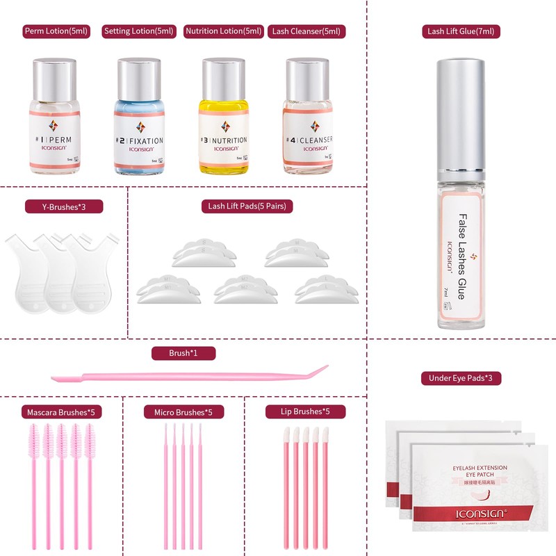 ICONSIGN Lash Lifting Kit Eyelash Perm Kit Upgraded Version Lash