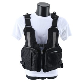 Amarine-made Floating Vest Light Float Game Vest Red Free (Black)