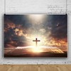 ZARROUEA 7x5ft Jesus Christ Cross Backdrop Opened Holy Bible Book