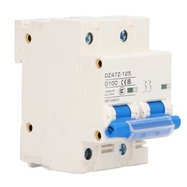 DC Circuit Breaker 2P DZ47Z 125 100A DIN Rail Miniature Circuit Breaker for Solar PV System 1000V Blue