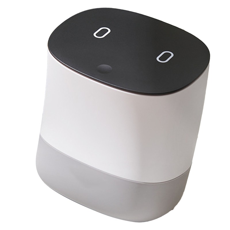 Mini Trash Can with Lid Small Desktop Trash Can Detachable