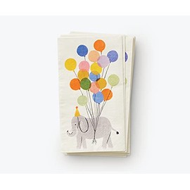 RIFLE PAPER CO. Garden Party Guest Napkins, 8" L x 4.25" W, Set of 20, Paper Napkins with Floral Design, Matches Garden Party Occasions Set, For Your Party's Place Setting