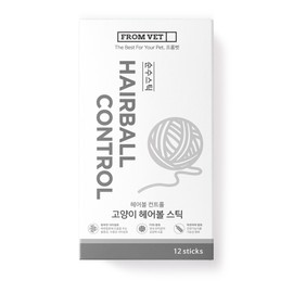 Frombet cat pure stick nutritional supplement, 12 servings, hairball, 1 pc / 프롬벳 고양이 순수스틱 영양제, 12회분, 헤어볼, 1개