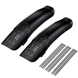 HOUSON Universal Bicycle Mudguards - 8cm Wide - Aerodynamic & Splash-Proof - Made of PP Plastic - For MTB/Road Bikes (Set of 2)
