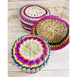 "Handmade" 3 Set Tortillero De Palma Mexican Handmade Tortilla Warmer Basket 1 Kg & 1/2 Kg