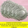 Blonda Plateada 8 20cm 100 Pzas Mantel Papel Plata Premium