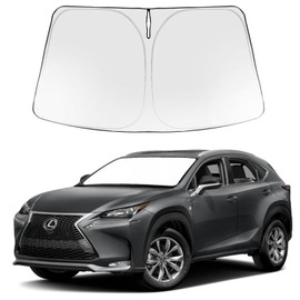 Proadsy 2024 Upgrade Windshield Sun Shade Custom Fit 2015-2021 Lexus NX Foldable Front Sunshade Protector Sun Visor Blocks UV Rays Keep Car Cooler