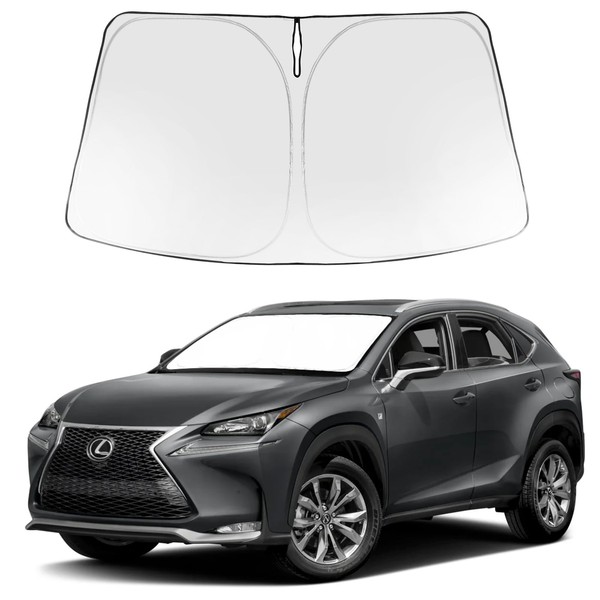 Proadsy 2024 Upgrade Windshield Sun Shade Custom Fit 2015-2021 Lexus
