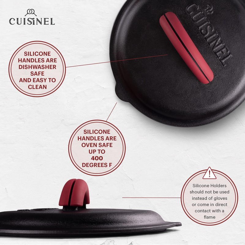 Cuisinel Cast Iron Lid - Fits 8"-Inch / 20.32cm Lodge