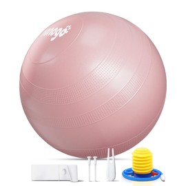 nonogo Anti-Burst Exercise Ball for Working Out - Stability Ball for Yoga, Pregnancy, Physical Therapy, Office Ball Chair Fitness with Pump