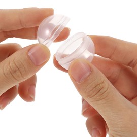 SEWACC 100pcs Small Round Capsules Clear Containers for Toy Vending Gumball Machines Surprise for Kids Party Favor Prize