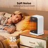 FLANUR Space Heaters for Indoor Use, 1500W Small Desk Heater