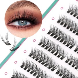Lash Clusters Eyelash Extension Pre-styled Natural Lashes Clusters C Curl Eyelash Clusters Wispy Lash Clusters Individual Lashes DIY Lash Extensions N06