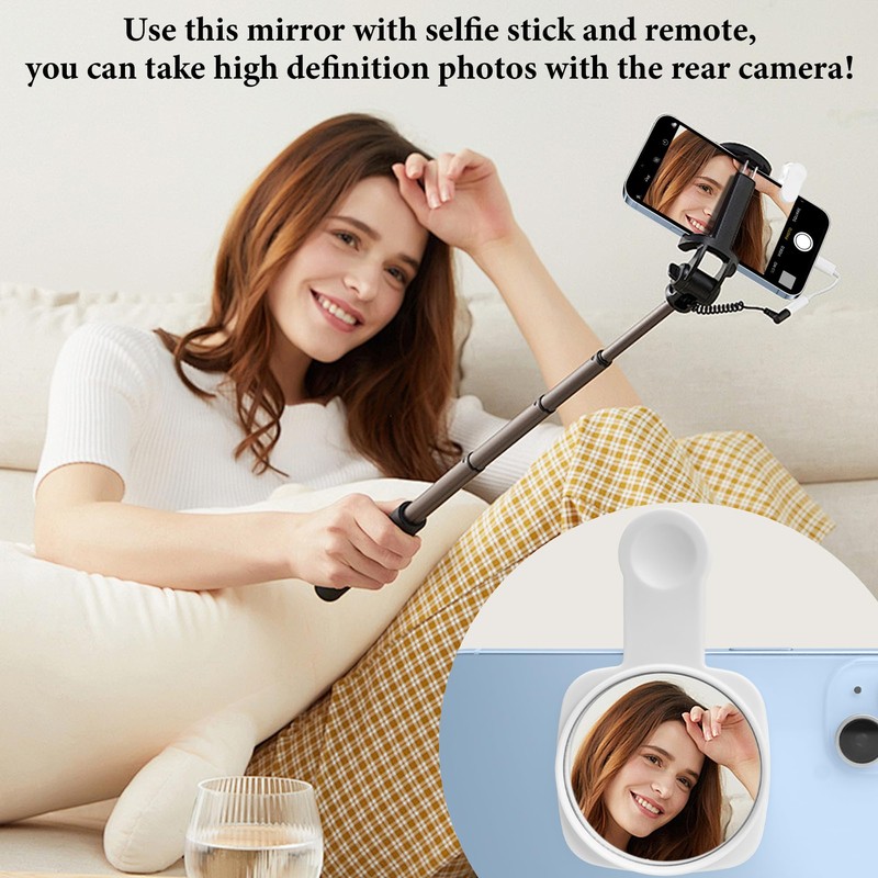 Esdallina Phone Rear Camera Selfie Mirror - See How You