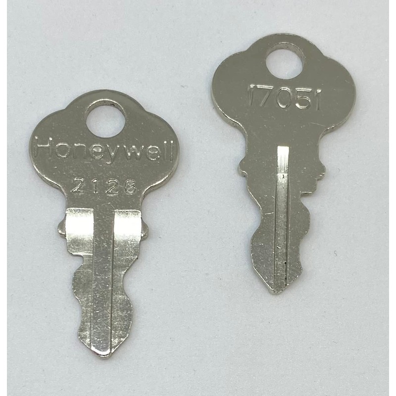 Honeywell Replacement Keys 2126 17051 Double Sided SafeCo Brands 2-Keys