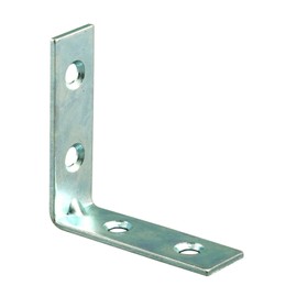 Prime-Line MP9221 Angle Corner, 2 In., Steel Construction, Zinc Plated, 4 Hole Bracket (10 Pack)