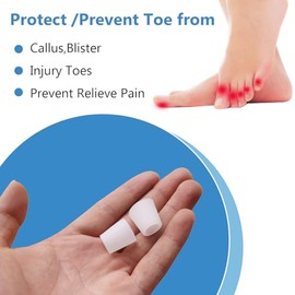 Descubre el confort de DOMOKO con este pack de 10 pares fundas protectoras de Silicona Gel que eliminan la presión de callos y durezas, ampollas y roces, dedos