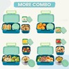 PIQUEBAR Kids Lunch Bento Box with Thermo Ice Pack Food
