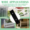 ZJIVQO 4 PCS Fence Post Security, Brackets Fence Post Holder,