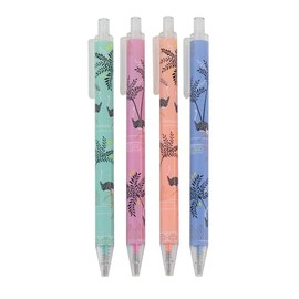 Sara Miller Savannah Set of 4 Pastel Gel Pens in Pink, Green, Coral and Blue