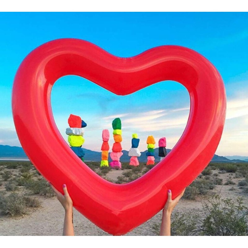 OK Basket Cute Big Heart Float, Adult Heart-Shaped Float, Perfect