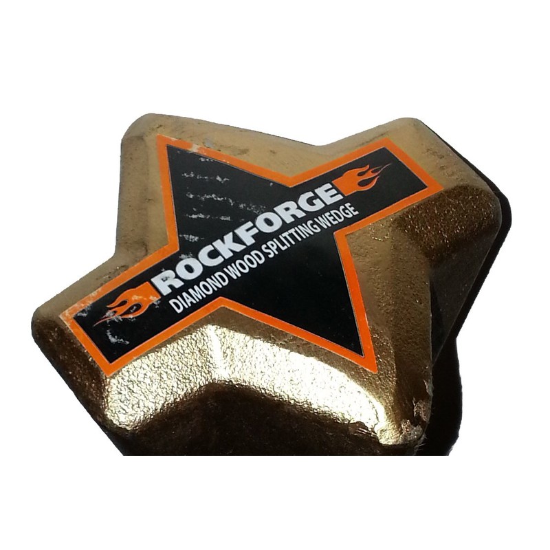 ROCKFORGE Diamond Wood Splitting Wedge Wood Grenade Splitting Wedge