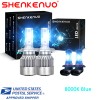 SHENKENUO 4Pcs 8000K LED Headlight High Low Beam+Fog Light Bulbs