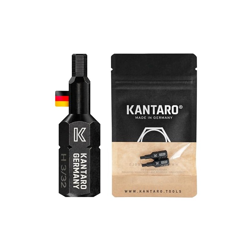 KANTARO 3242 Hexagonal Bit HEX 3/32 Inch x 25 mm