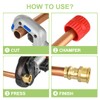 ORIANSE 10 Pack Brass Propress Fittings 3/4" ProPress x 3/4"