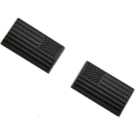 Pair Flag USA Emblem 3D Badge Flag Decal Replacement for Jeep Grand Cherokee L Front Right Passenger Door Truck SUV (Matte)
