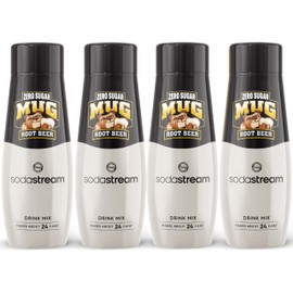 SodaStream Mug Root Beer Zero Sugar Drink Mix (440ml, Pack of 4)