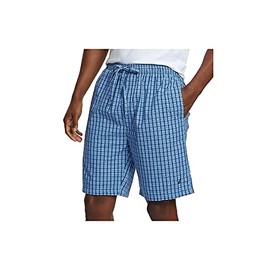 Nautica Men's Soft Woven 100% Cotton Elastic Waistband Sleep Pajama Short, French Blue, Large