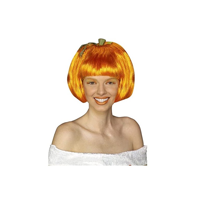 Rubie's Pumpkin Spice Wig, Orange, One Size