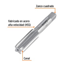 Truper MT-5/8X18, Machuelo semicónico 5/8" x 18 NF, Paquete con 1 pieza