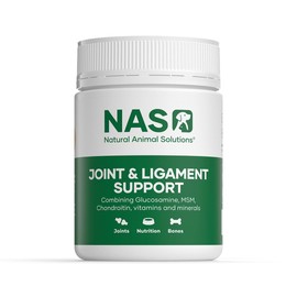 Natural Animal Solutions Joint & Ligament Support - Hip and Joint Supplement for Dogs and Cats. Glucosamine for Dogs Joint Supplement with Chondroitin and MSM, 120g