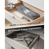 OOU In-Drawer Kitchen Knife Set, Space-Saving Cutlery and Kitchen Organizer,